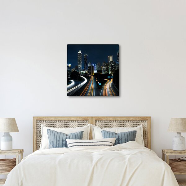 Obraz noční metropole (30x30 cm)
