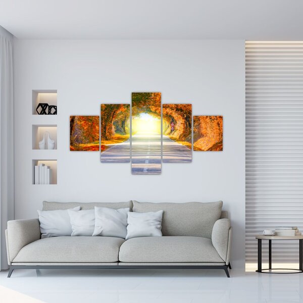 Obraz - Brána z korun stromů (125x70 cm)