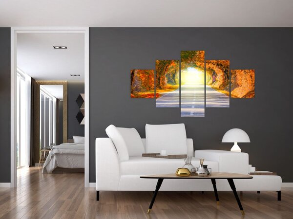 Obraz - Brána z korun stromů (125x70 cm)