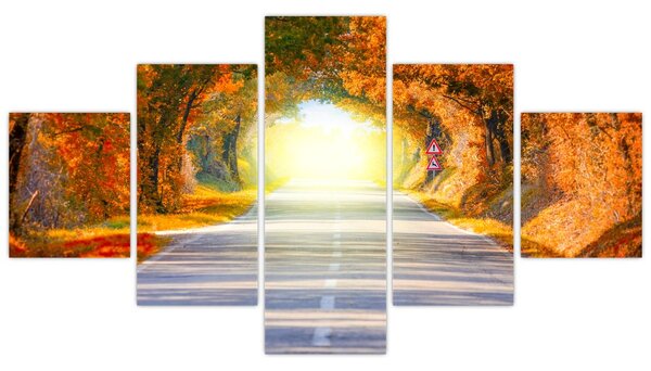Obraz - Brána z korun stromů (125x70 cm)