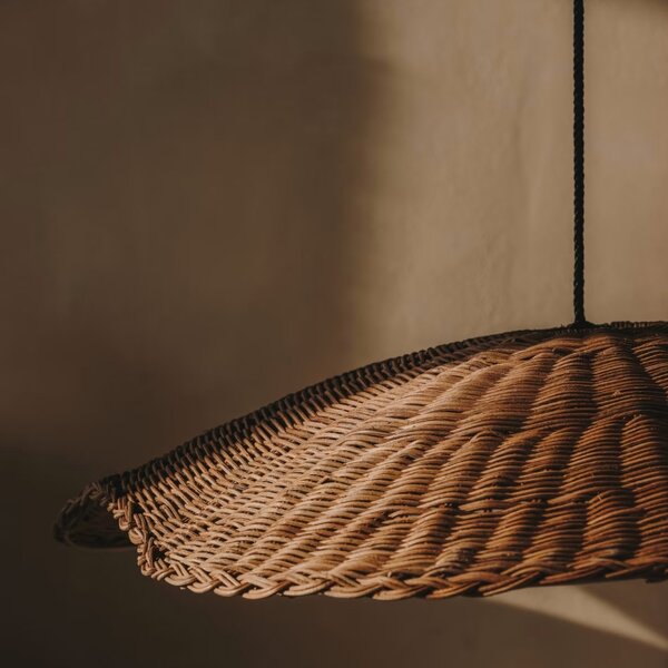 Ratanové stínidlo Kave Home Bisbal 80 cm