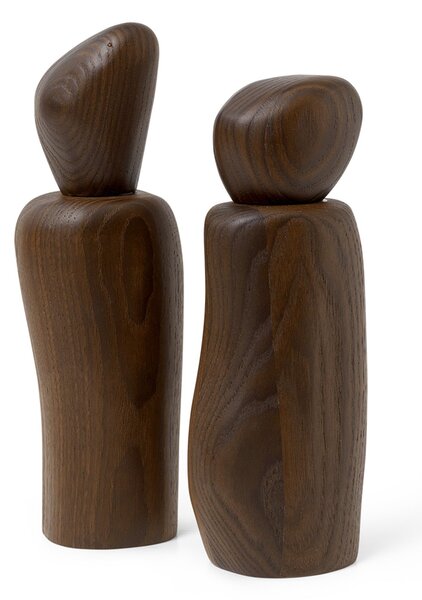 FERM LIVING Mlýnek na sůl a pepř Pebble, Dark Brown
