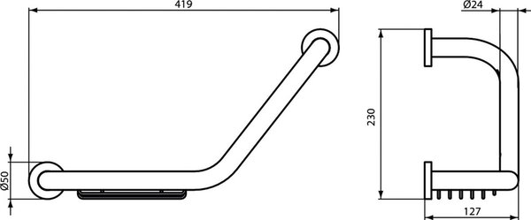 Ideal Standard IOM nástěnné madlo A9114AA