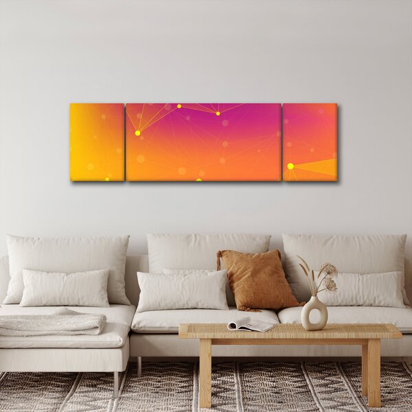 Barevný abstraktní obraz (170x50 cm)