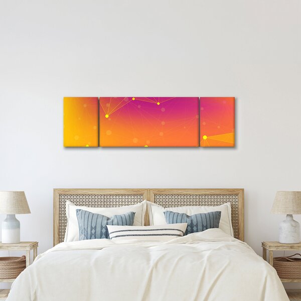 Barevný abstraktní obraz (170x50 cm)