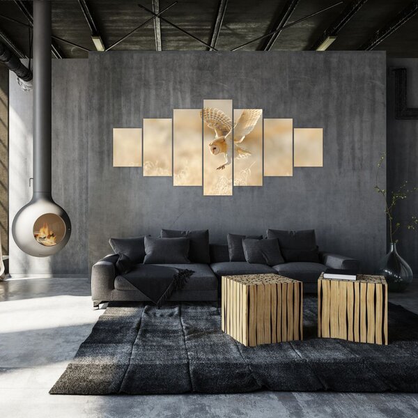 Obraz - Sova pálená (210x100 cm)