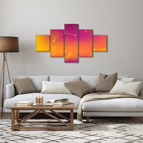 Barevný abstraktní obraz (125x70 cm)