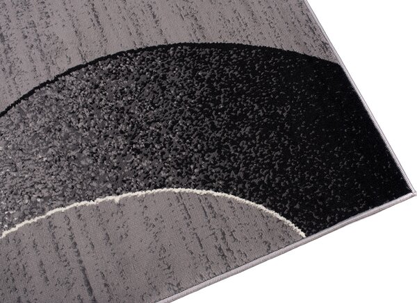 Chemex Moderní koberec Tap - vlnky 5 - šedý/bílý Rozměr koberce: 70x200 cm