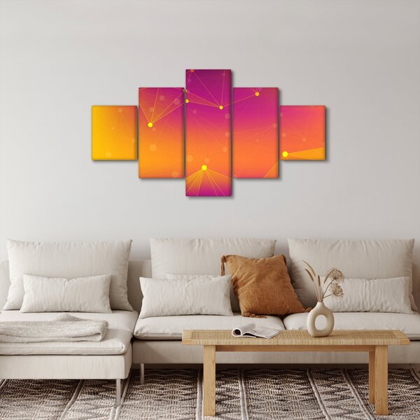 Barevný abstraktní obraz (125x70 cm)