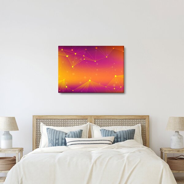 Barevný abstraktní obraz (70x50 cm)