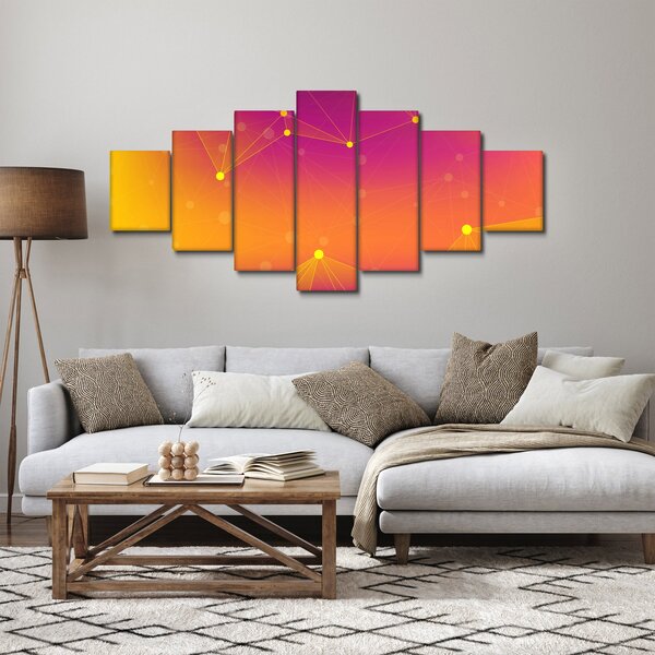 Barevný abstraktní obraz (210x100 cm)