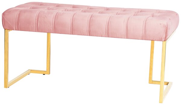 TABURETOVÁ LAVICE, kov, textil, 47/48/100 cm MID.YOU - Online Only lavice, Online Only