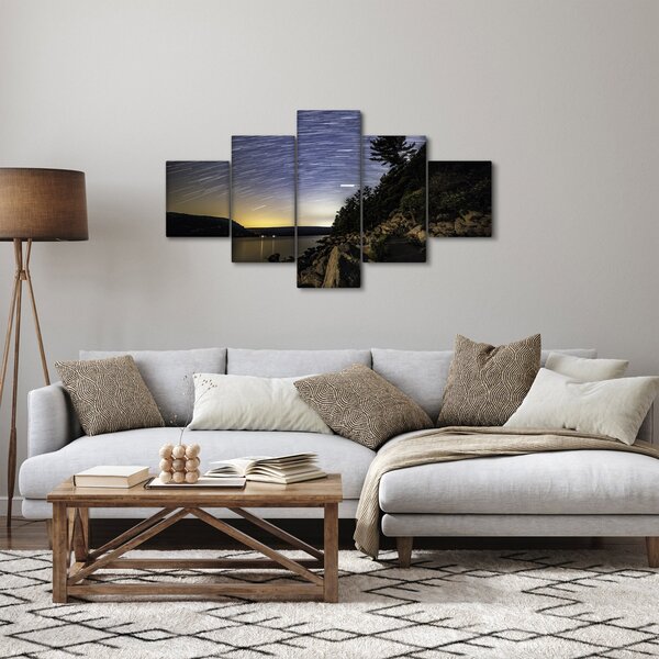 Obraz - obloha při západu slunce (125x70 cm)