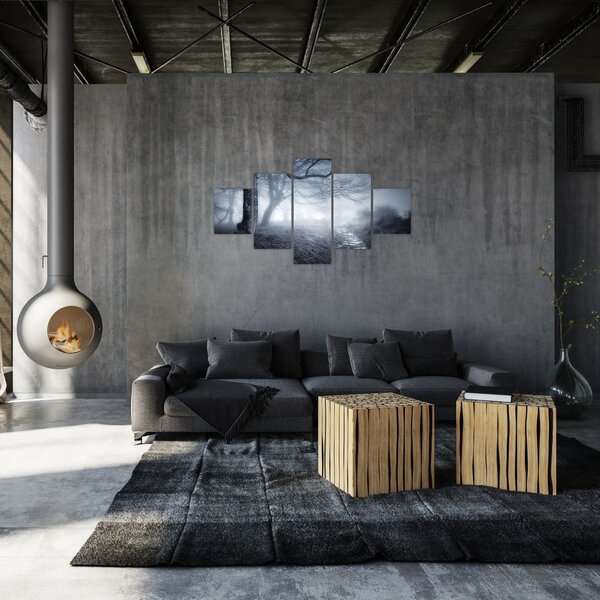 Obraz - Cesta v mlze (125x70 cm)