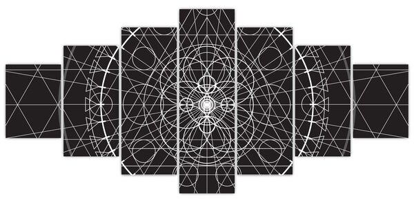 Obraz - Abstrakce hodin (210x100 cm)