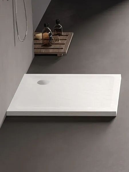 New Trendy Mild Stone čtvercová sprchová vanička 90x90 cm bílá B-0542