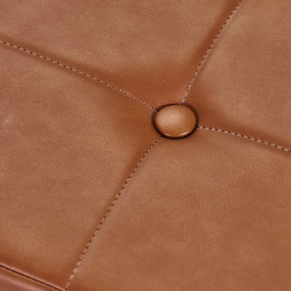House Doctor Hnědá koženková lavice Lao 160 cm