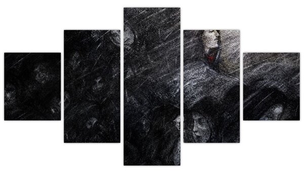 Obraz - Smutek a odříkání (125x70 cm)