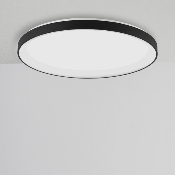 Černé kovové stropní LED světlo Nova Luce Pertino 58 cm