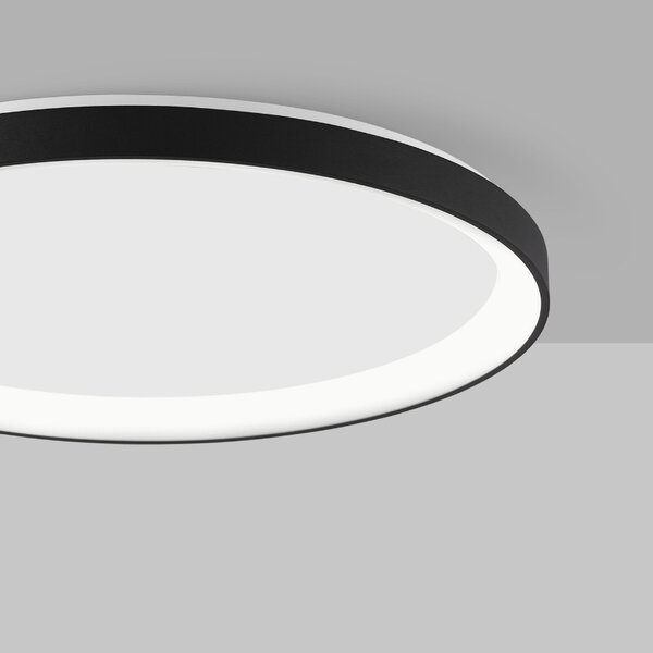Černé kovové stropní LED světlo Nova Luce Pertino 58 cm