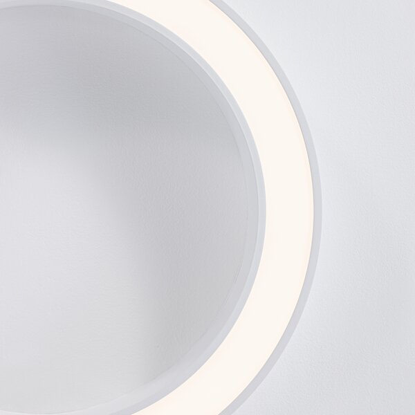 Bílé kovové stropní LED světlo Nova Luce Morbido 60 cm