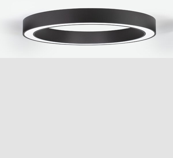 Černé kovové stropní LED světlo Nova Luce Morbido 80 cm