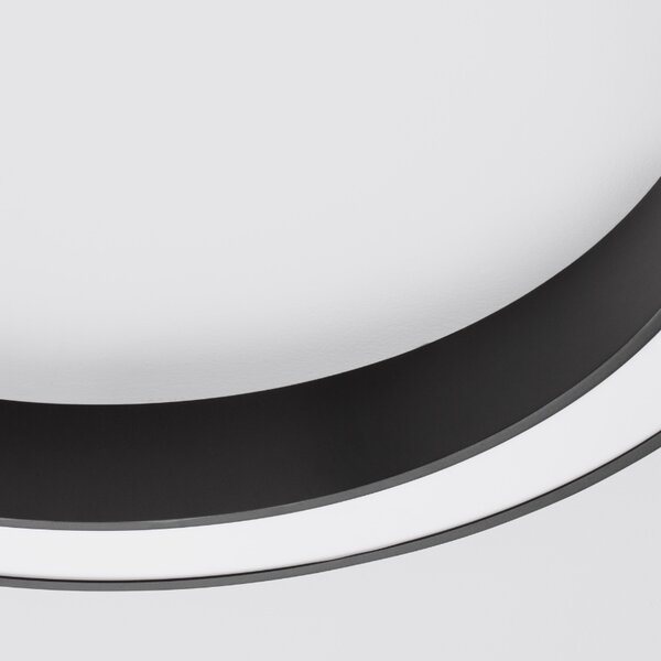 Černé kovové stropní LED světlo Nova Luce Morbido 80 cm