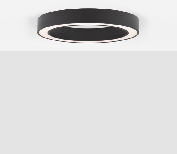 Černé kovové stropní LED světlo Nova Luce Morbido 60 cm