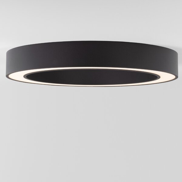 Černé kovové stropní LED světlo Nova Luce Morbido 60 cm