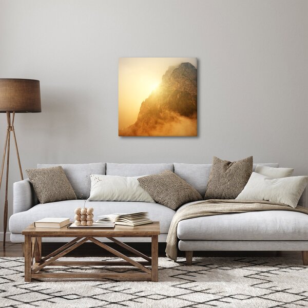 Obraz hory v mlze (30x30 cm)