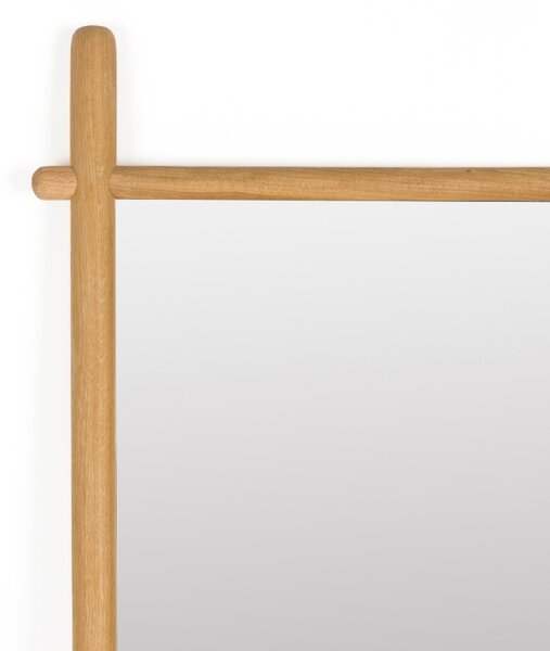 White Label Dubové stojací zrcadlo WLL SOLENE 160 x 58 cm