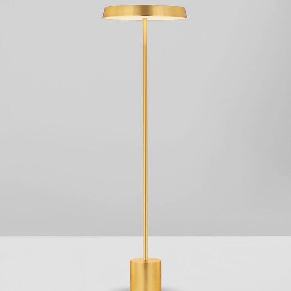 -25 % Dny MOMENTI– Zlatá kovová stojací LED lampa Nova Luce Vetro 136 cm