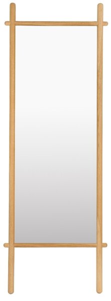 White Label Dubové stojací zrcadlo WLL SOLENE 160 x 58 cm