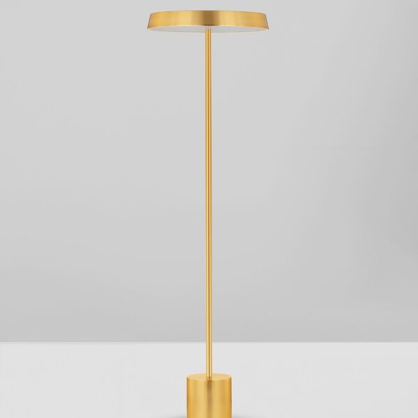 -25 % Dny MOMENTI– Zlatá kovová stojací LED lampa Nova Luce Vetro 136 cm