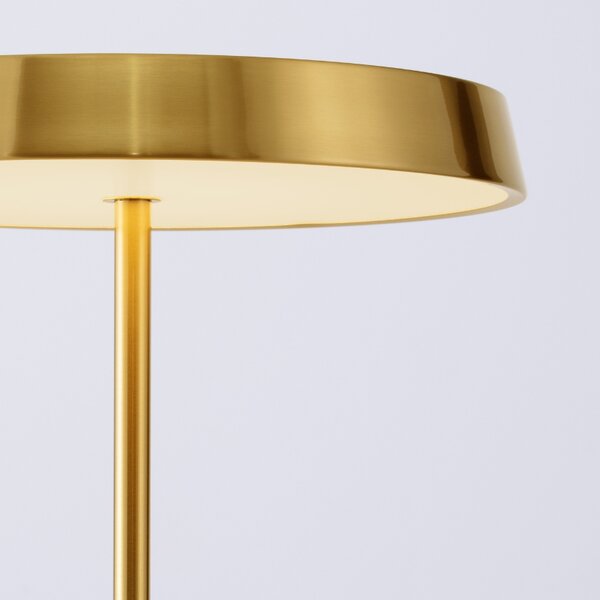 -25 % Dny MOMENTI– Zlatá kovová stojací LED lampa Nova Luce Vetro 136 cm