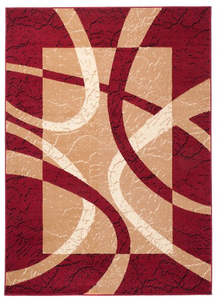Chemex Moderní koberec Tap - geometrické tvary 1 - červený Rozměr koberce: 80x150 cm