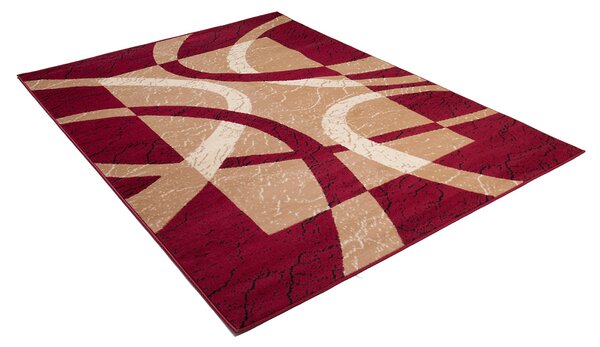 Chemex Moderní koberec Tap - geometrické tvary 1 - červený Rozměr koberce: 80x150 cm