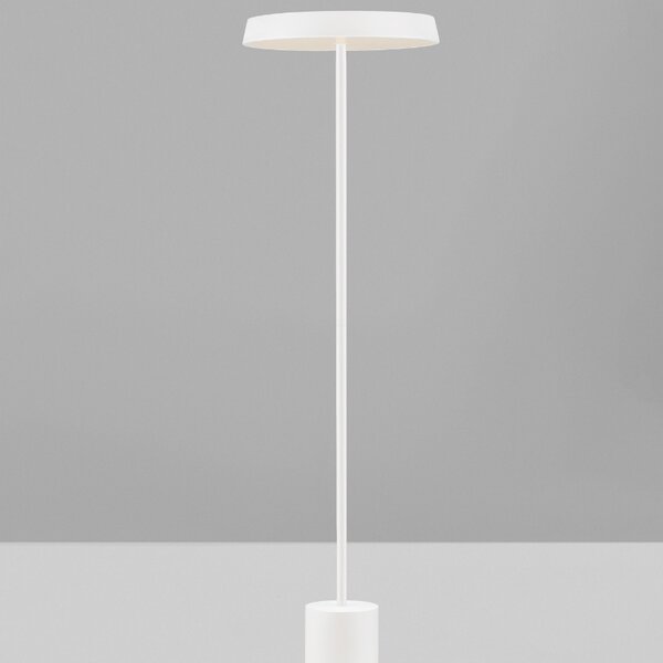 -25 % Dny MOMENTI– Bílá kovová stojací LED lampa Nova Luce Vetro 136 cm