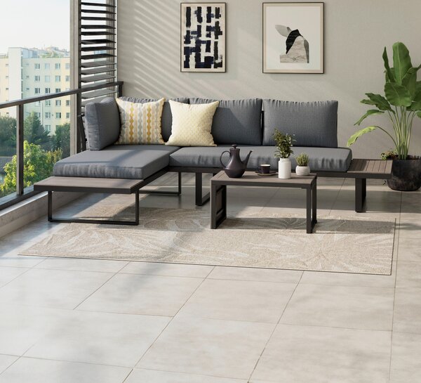 TERASOVÁ SEDACÍ SOUPRAVA kov, plast, textil Ambia Garden