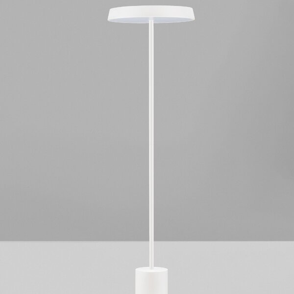 -25 % Dny MOMENTI– Bílá kovová stojací LED lampa Nova Luce Vetro 136 cm