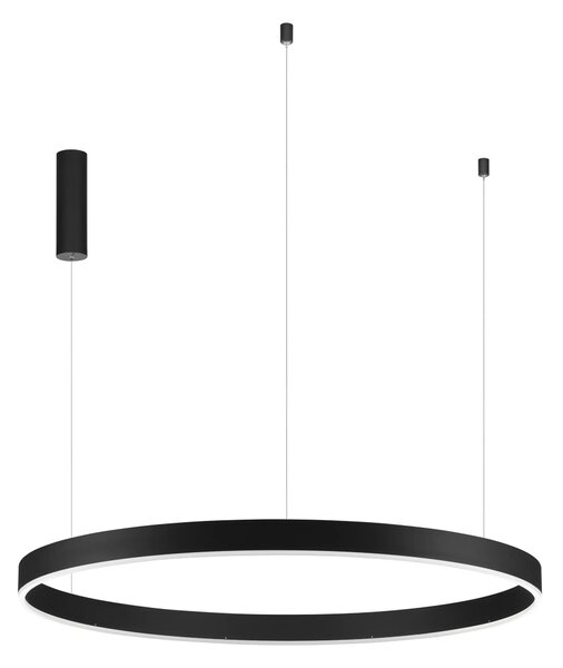 LED lustr Motif 100 černé CCT s dálkovým ovládáním