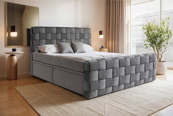 AMERICKÁ POSTEL, 160/200 cm, barvy grafitu Livetastic - Online Only postele, Online Only