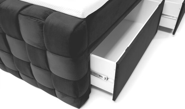 AMERICKÁ POSTEL, 160/200 cm, černá Livetastic - Online Only postele, Online Only