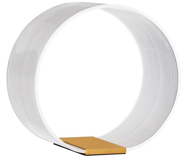 Zlatá kovová stolní LED lampa Nova Luce Valentin 27,6 cm