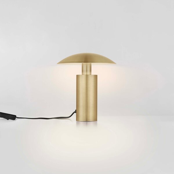 Zlatá kovová stolní LED lampa Nova Luce Karpos