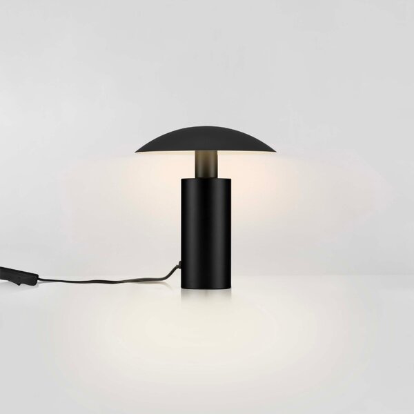 Černá kovová stolní LED lampa Nova Luce Karpos