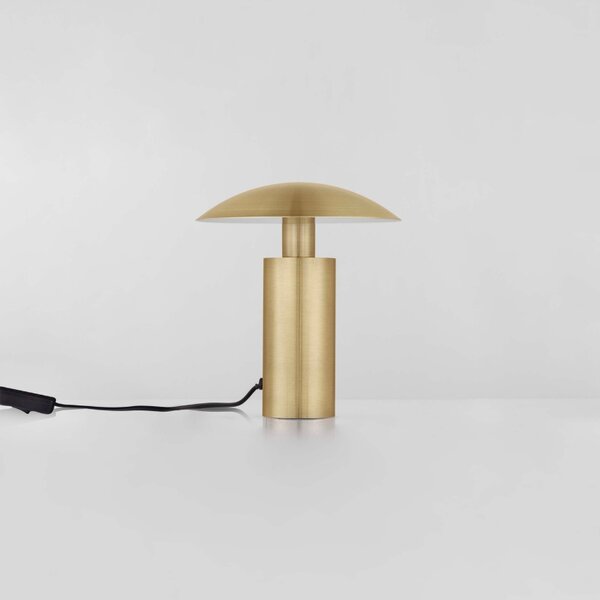 Zlatá kovová stolní LED lampa Nova Luce Karpos