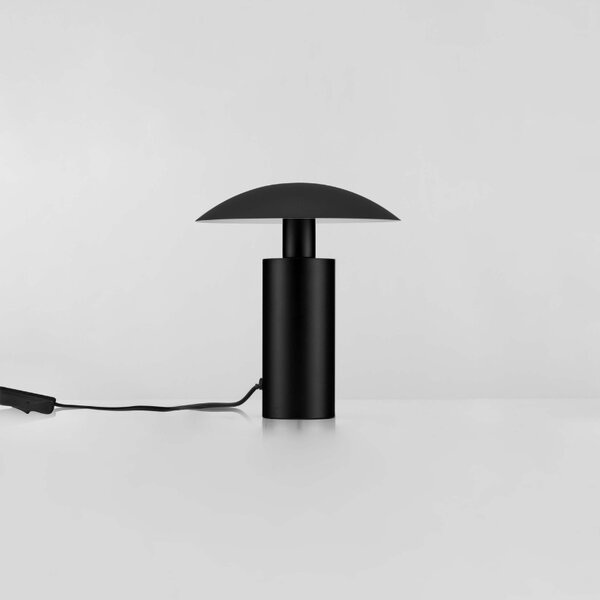 Černá kovová stolní LED lampa Nova Luce Karpos