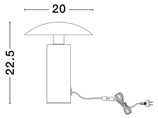 Zlatá kovová stolní LED lampa Nova Luce Karpos