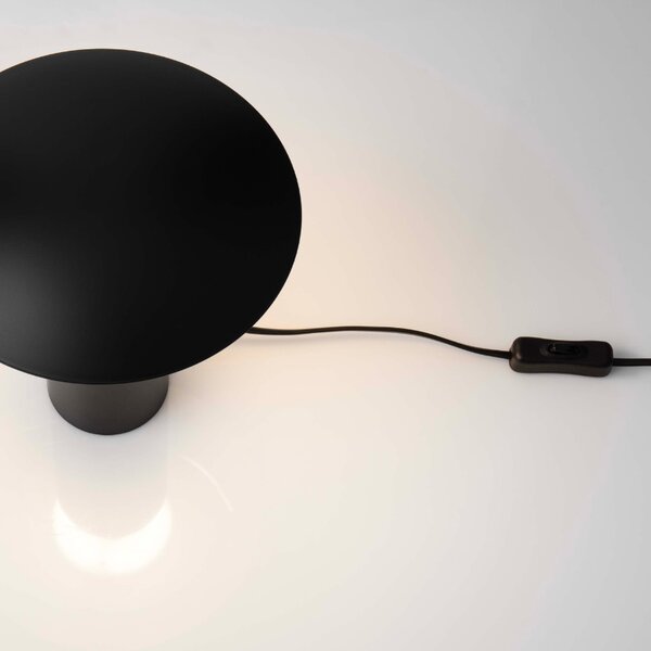 Černá kovová stolní LED lampa Nova Luce Karpos
